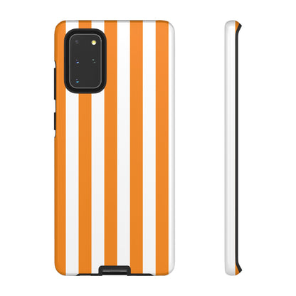 Samsung Galaxy S20+ / Glossy Phone Case - Simple Yellow & White Stripe Pattern Phone Case
