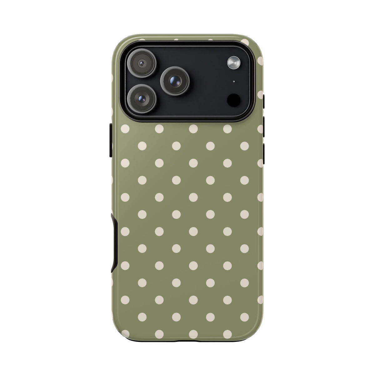 Green & White Dot Pattern Phone Case - Green Phone Case - iPhone 18 Pro Max / Glossy