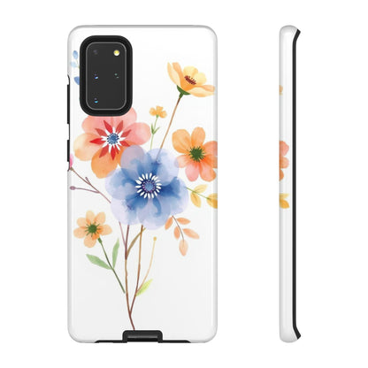 Samsung Galaxy S20+ / Glossy Phone Case - Boho Chic Watercolour Bouquet Pattern Phone Case