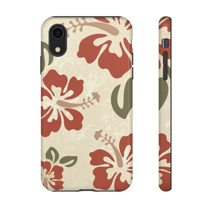 iPhone XR / Glossy Phone Case - ’Boho Chic Hibiscus Pattern #1’ Phone Case