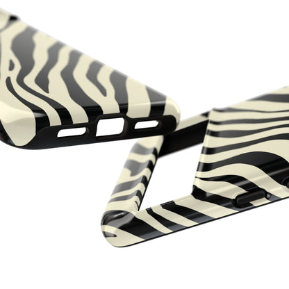 Modern Neutral Zebra Print Phone Case