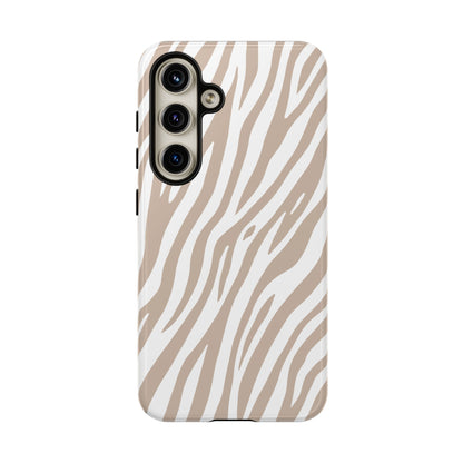 Oatmeal Tiger Print Phone Case