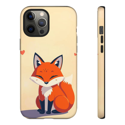 iPhone 12 Pro Max / Glossy Phone Case - Cute Fox Design Phone Case