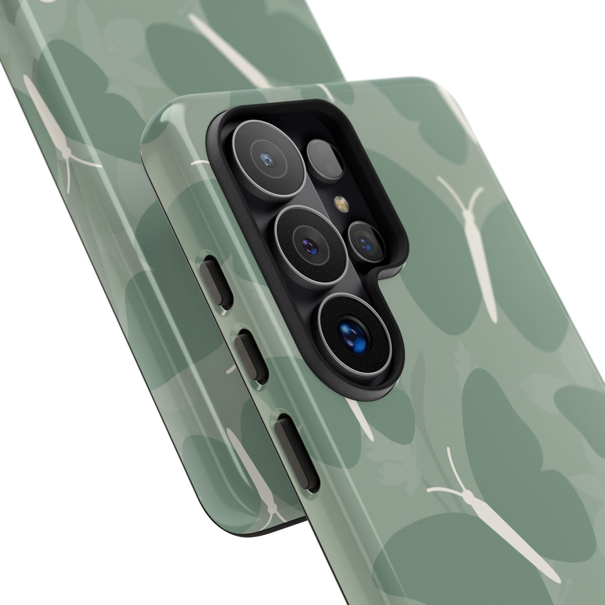 Minimalist Mint Green Butterfly Pattern Phone Case - Green Phone Case