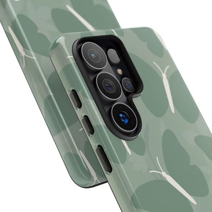 Minimalist Mint Green Butterfly Pattern Phone Case - Green Phone Case