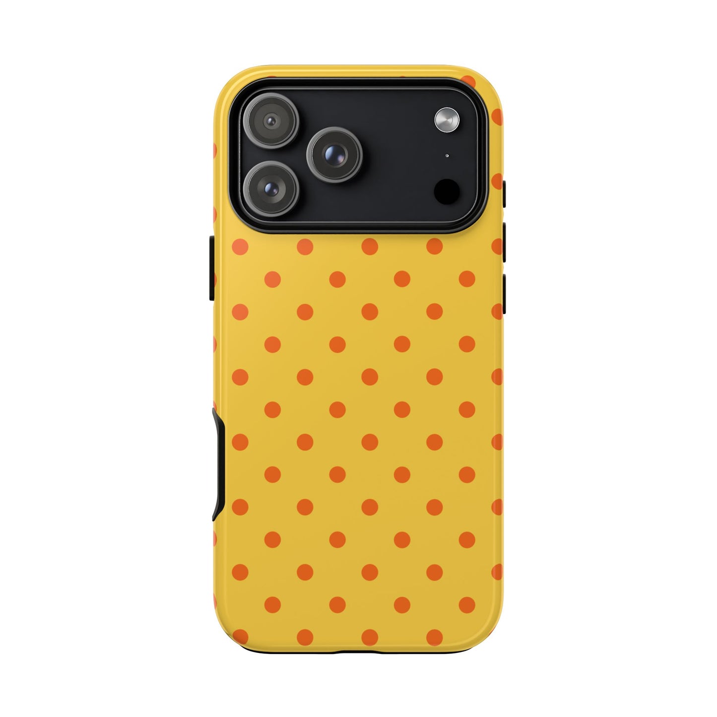 Trendy Yellow & Orange Dot Pattern Phone Case