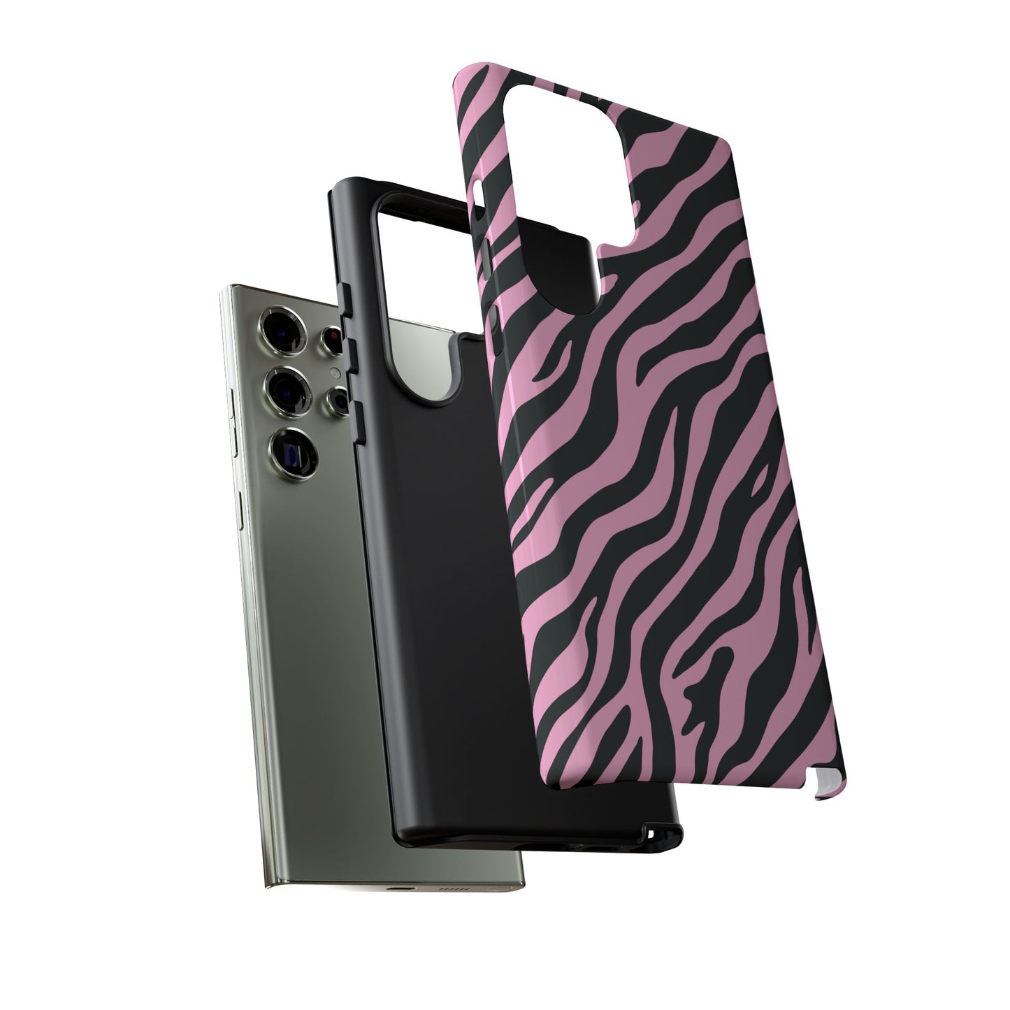 Stylish Blush Zebra Print Phone Case