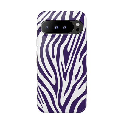 Graphic Purple Tiger Print Phone Case