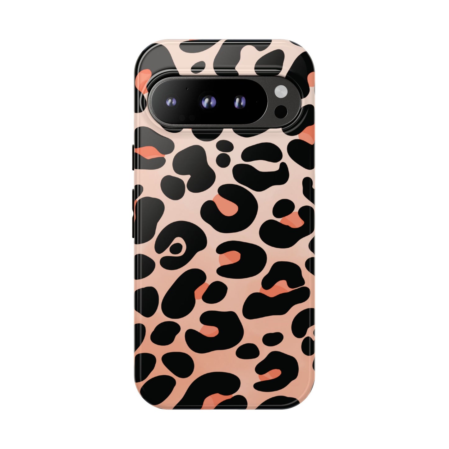 Elegant Peach Leopard Print Phone Case