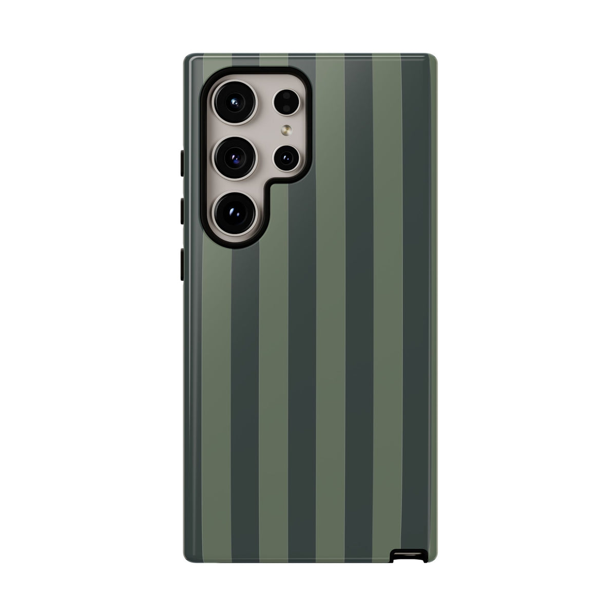 Dark Green Stripe Pattern Phone Case - Green Phone Case - Samsung Galaxy S24 Ultra / Glossy