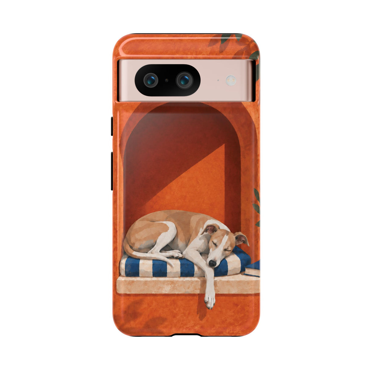 Whippet Siesta Nook Phone Case - Multicolor Phone Case - Google Pixel 8 / Glossy