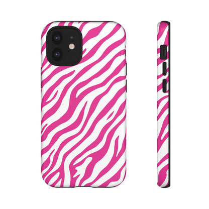 Stylish Hot Pink Zebra Print Phone Case