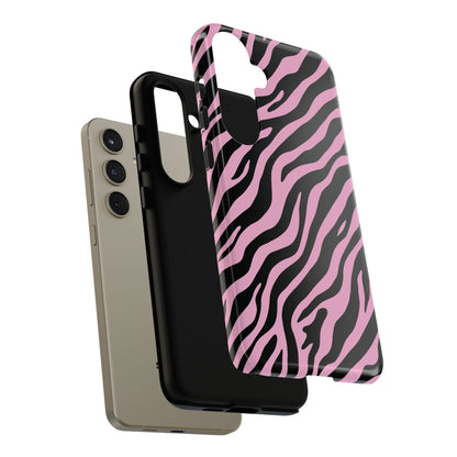 Stylish Blush Zebra Print Phone Case