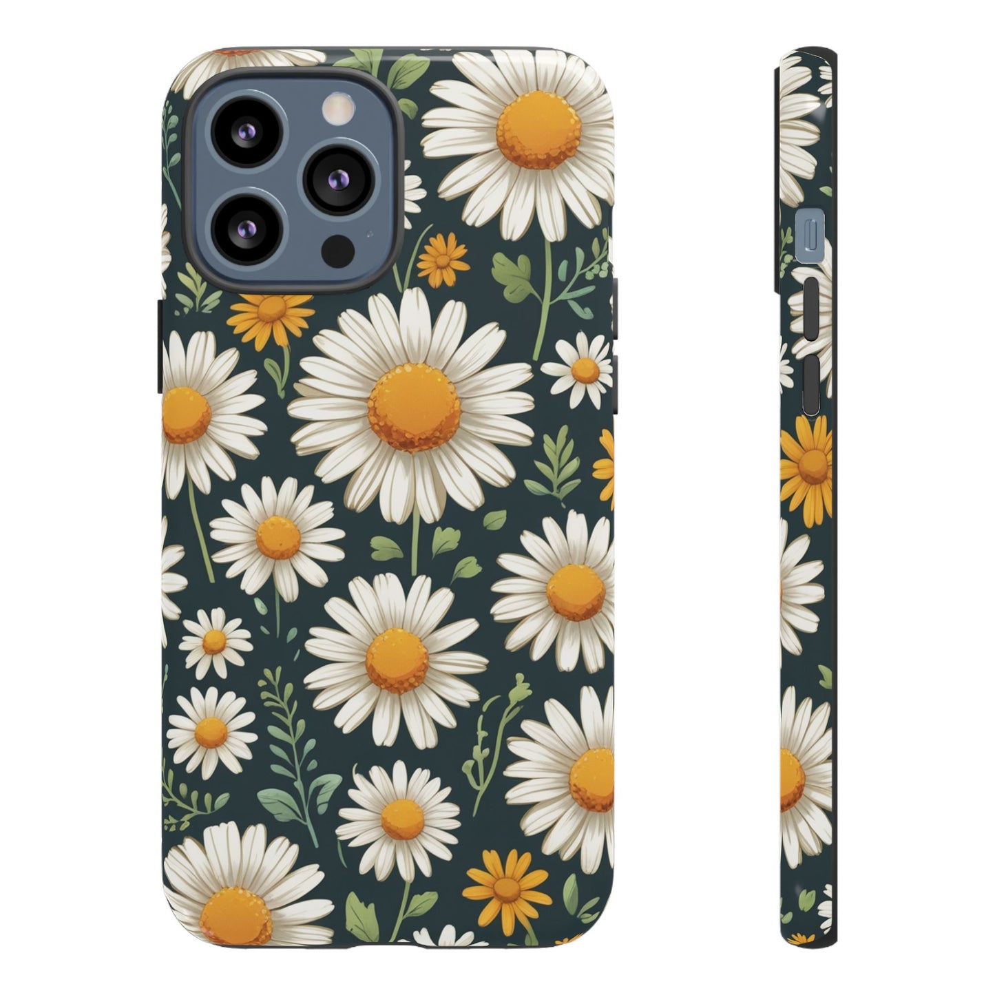 iPhone 13 Pro Max / Glossy Phone Case - Daisies Floral Pattern 3 Phone Case