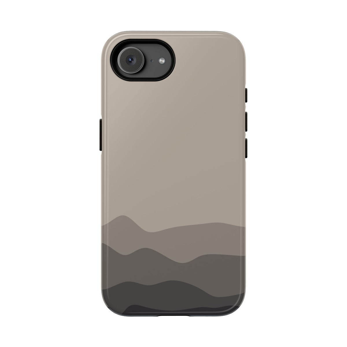 Beige Abstract Waves Protective Phone Case - Beige Phone Case - iPhone 17e / Glossy