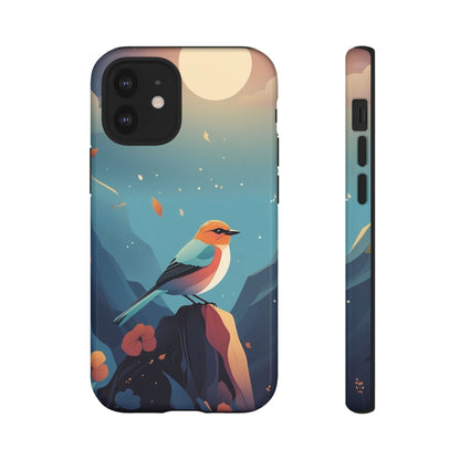 Stylised Bird Design Phone Case - Multicolor Phone Case - iPhone 12 Mini / Glossy