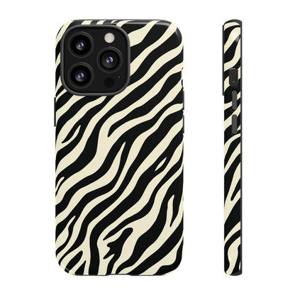 Chic Ivory Zebra Print Phone Case