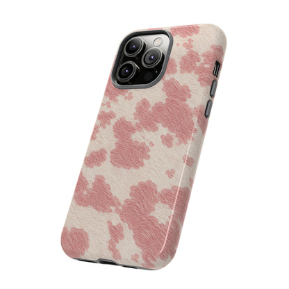 Pretty Blush Cow Print Phone Case