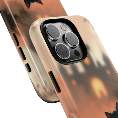 Phone Case - Cute Gothic Cat Design Phone Case