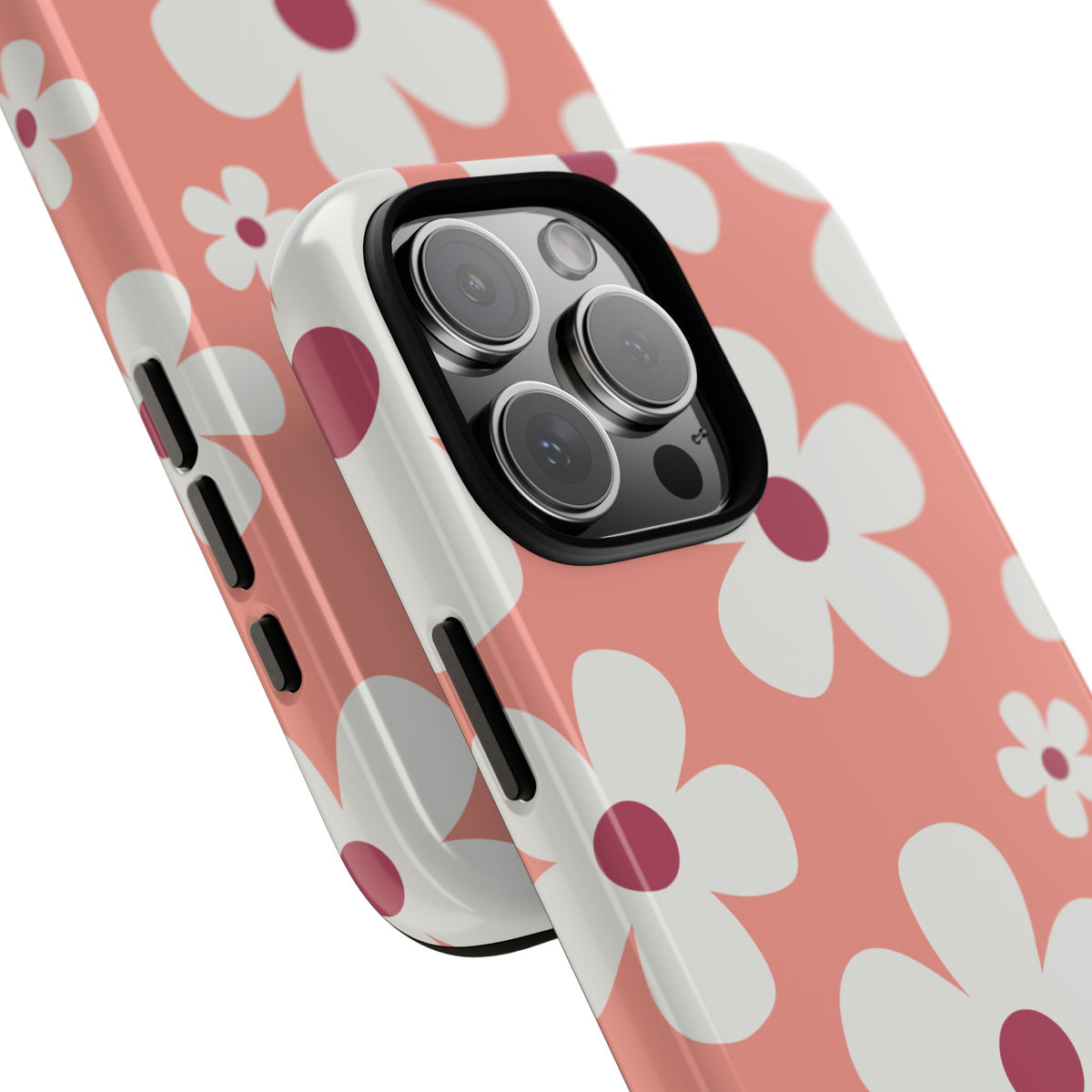 Cute Pink Daisy Pattern #2 Phone Case - Pink Phone Case
