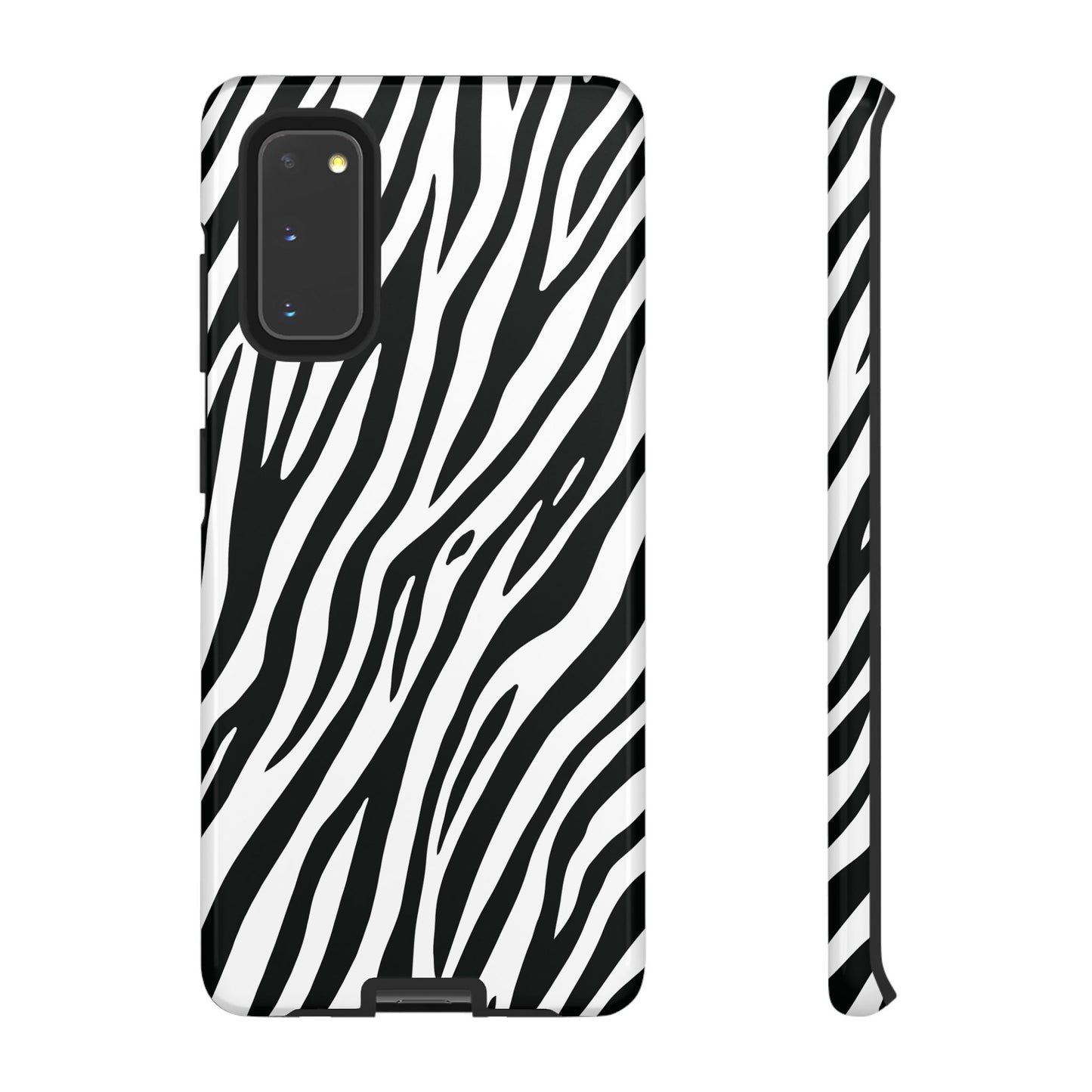 Monochrome Tiger Print Phone Case