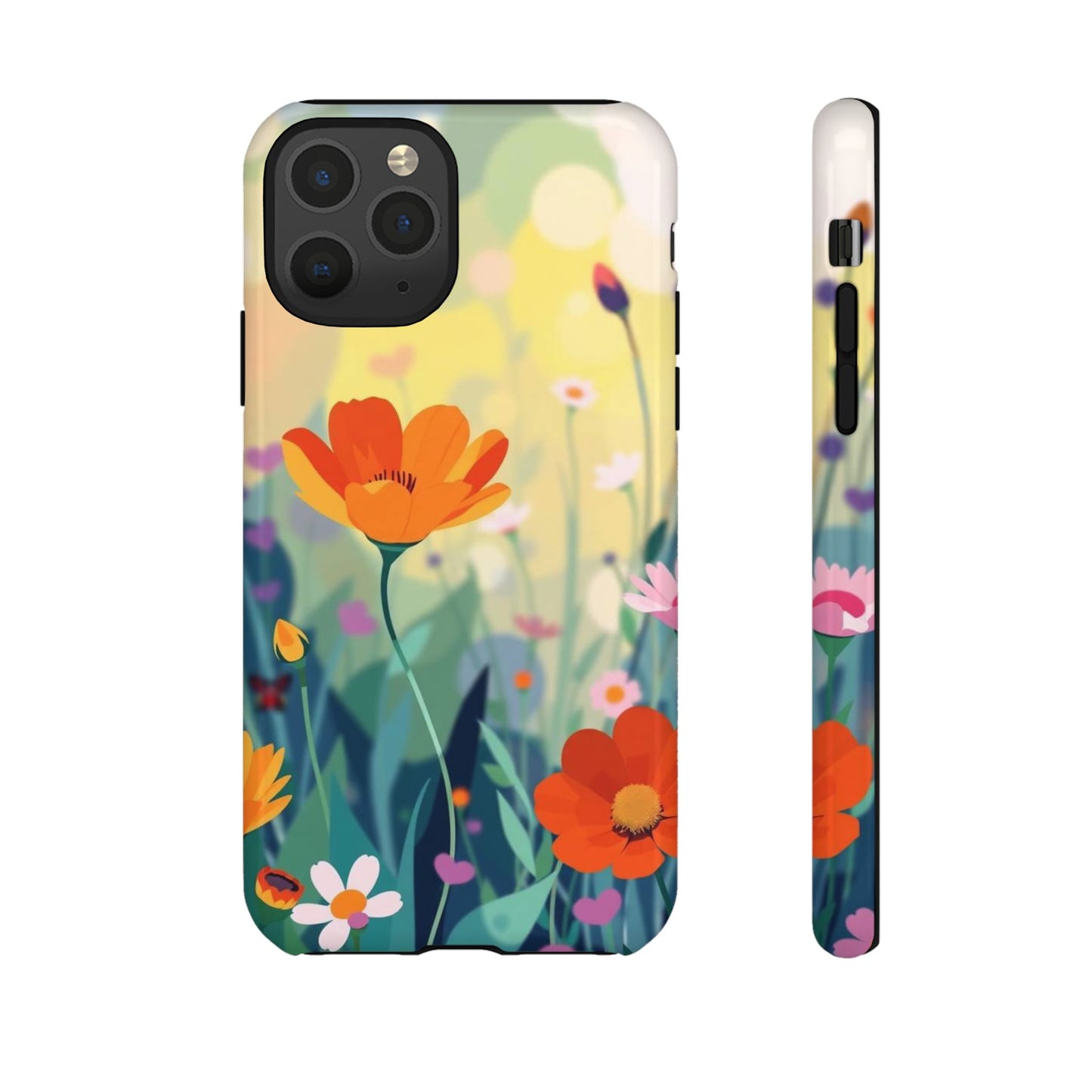 Pop Art Style Wildflower Design Phone Case