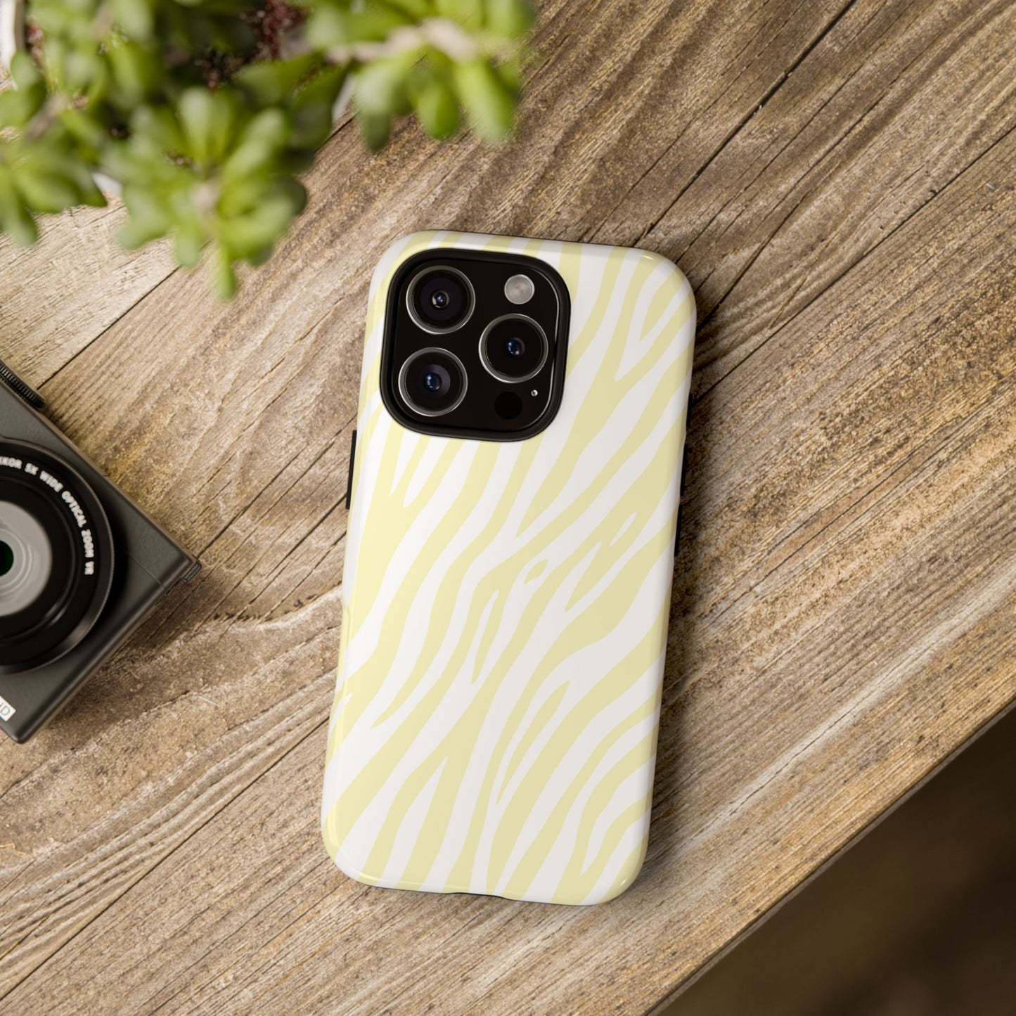 Buttercream Tiger Print Phone Case