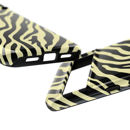 Stylish Neutral Zebra Print Phone Case