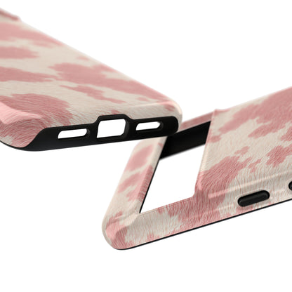 Pretty Blush Cow Print Phone Case