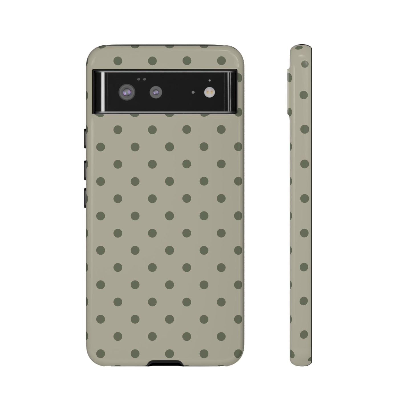 Green & Dark Green Dot Pattern Phone Case