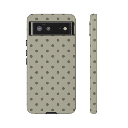 Green & Dark Green Dot Pattern Phone Case