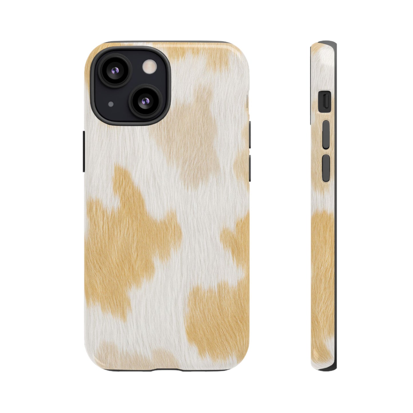 Golden Honey Cow Print Phone Case