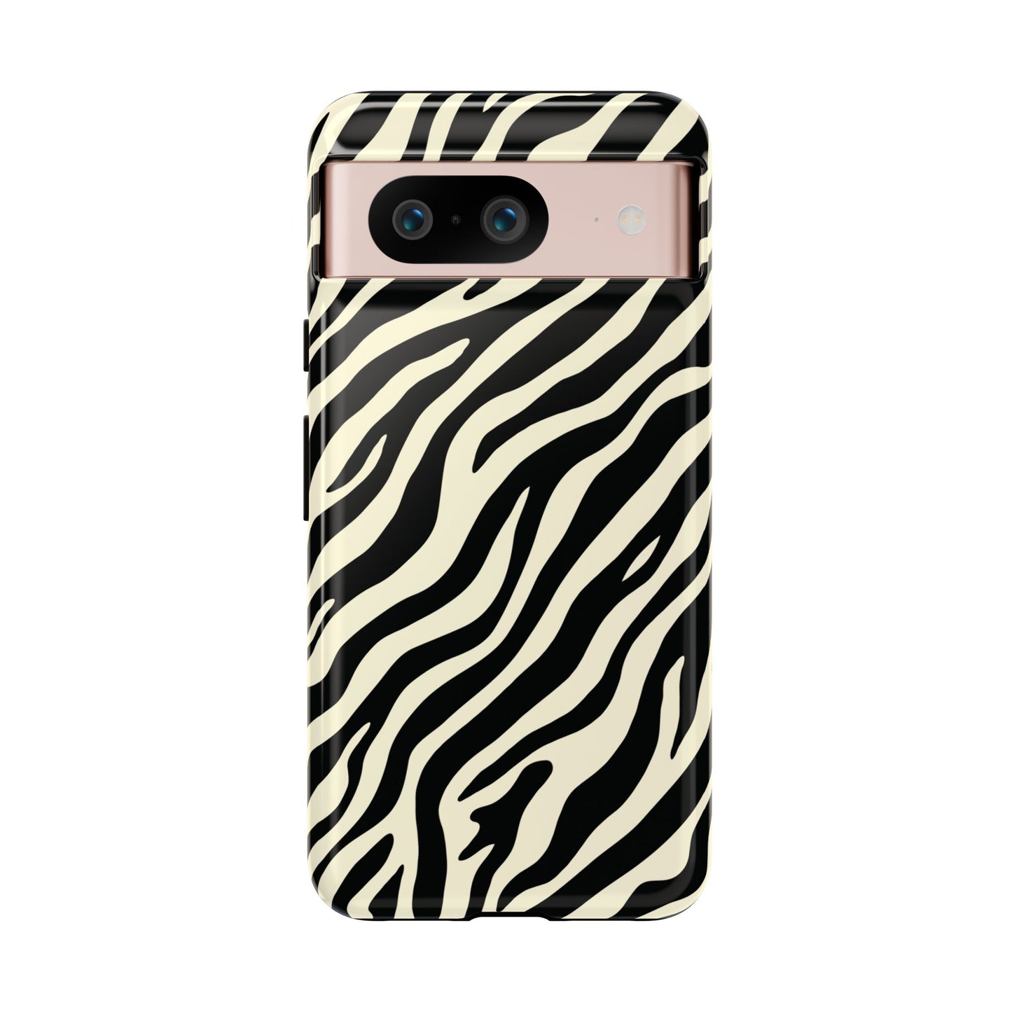 Chic Ivory Zebra Print Phone Case