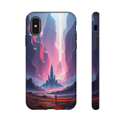 iPhone X / Glossy Phone Case - Alien Fortress Design Phone Case