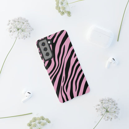 Modern Blush Zebra Print Phone Case
