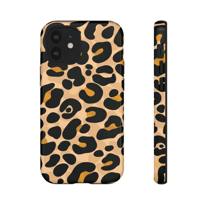 Stylish Mocha Leopard Print Phone Case