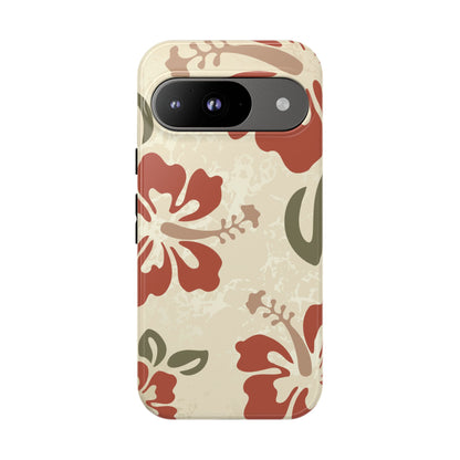 Google Pixel 9 / Glossy Phone Case - ’Boho Chic Hibiscus Pattern #1’ Phone Case