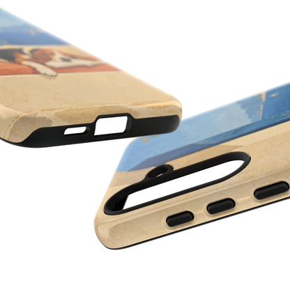 Basset Hound Unfinished Chapter Phone Case - Multicolor Phone Case