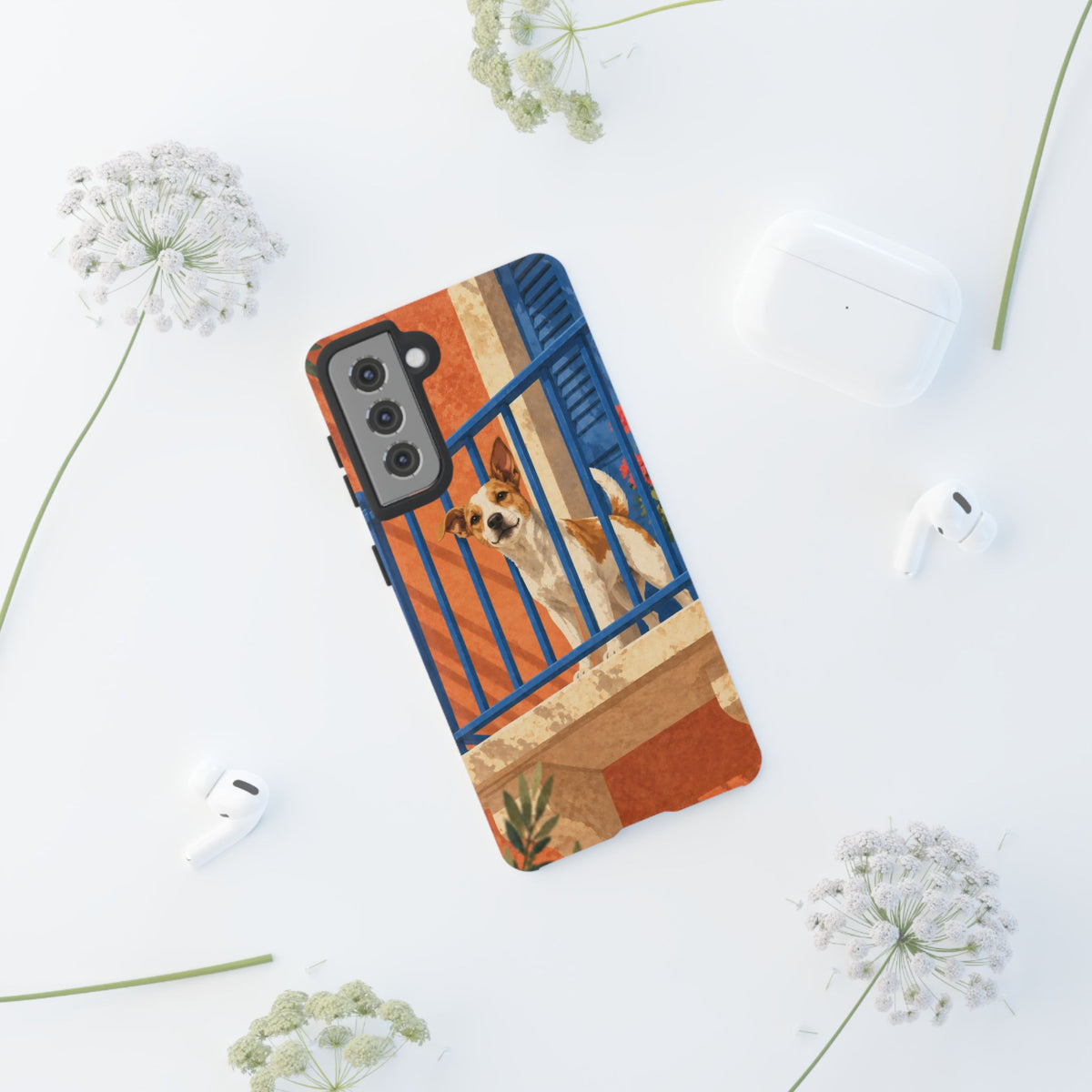 Jack Russell Terrier Balcony Busybody Phone Case - Multicolor Phone Case