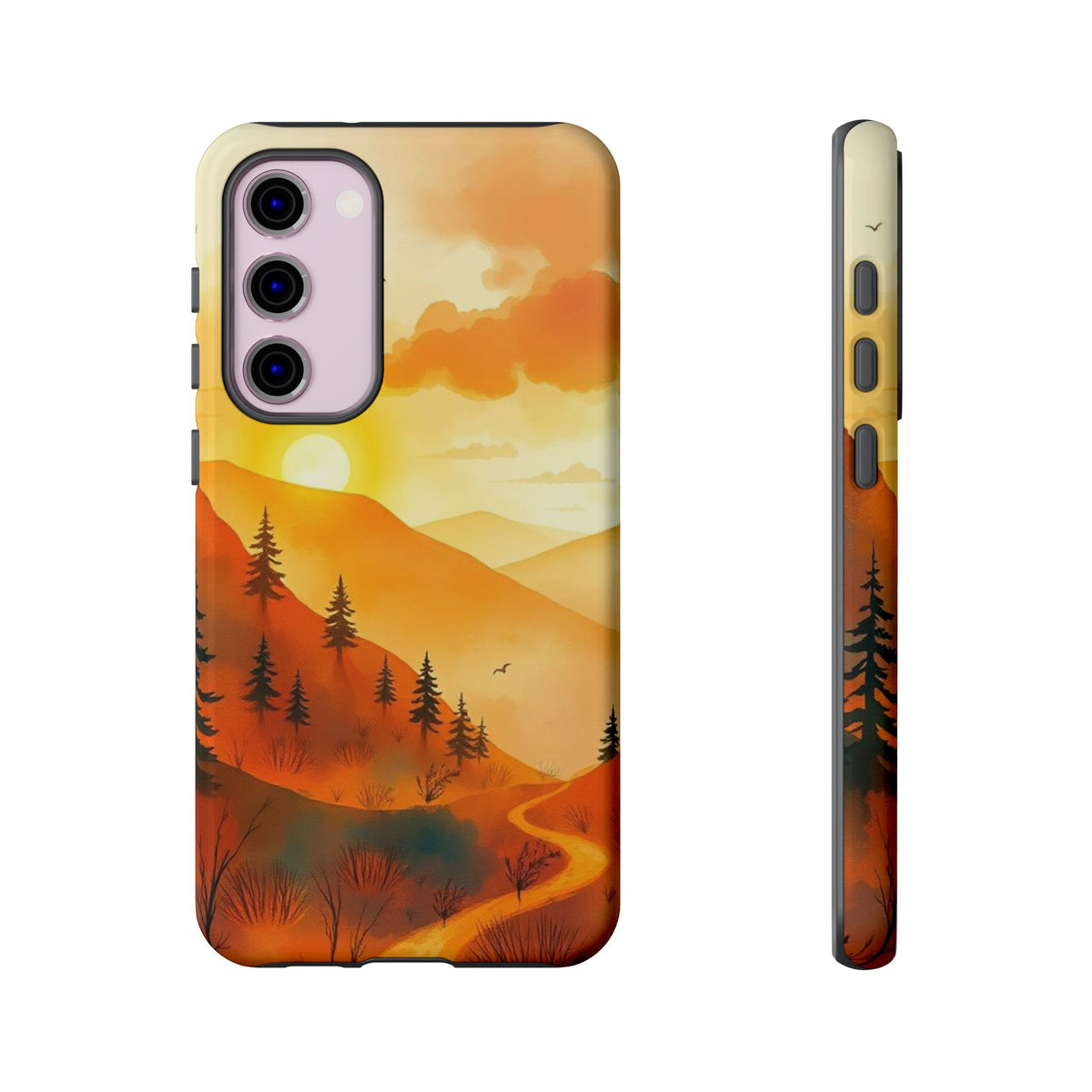 Golden Sunset Design Phone Case - Multicolor Phone Case - Samsung Galaxy S23 Plus / Glossy
