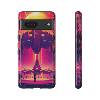 Google Pixel 7 / Glossy Phone Case - Alien Landing Pad Design Phone Case