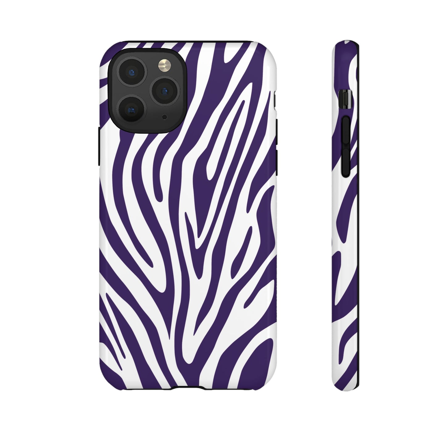 Graphic Purple Tiger Print Phone Case