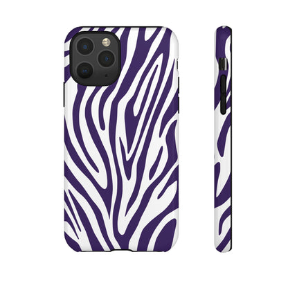Graphic Purple Tiger Print Phone Case