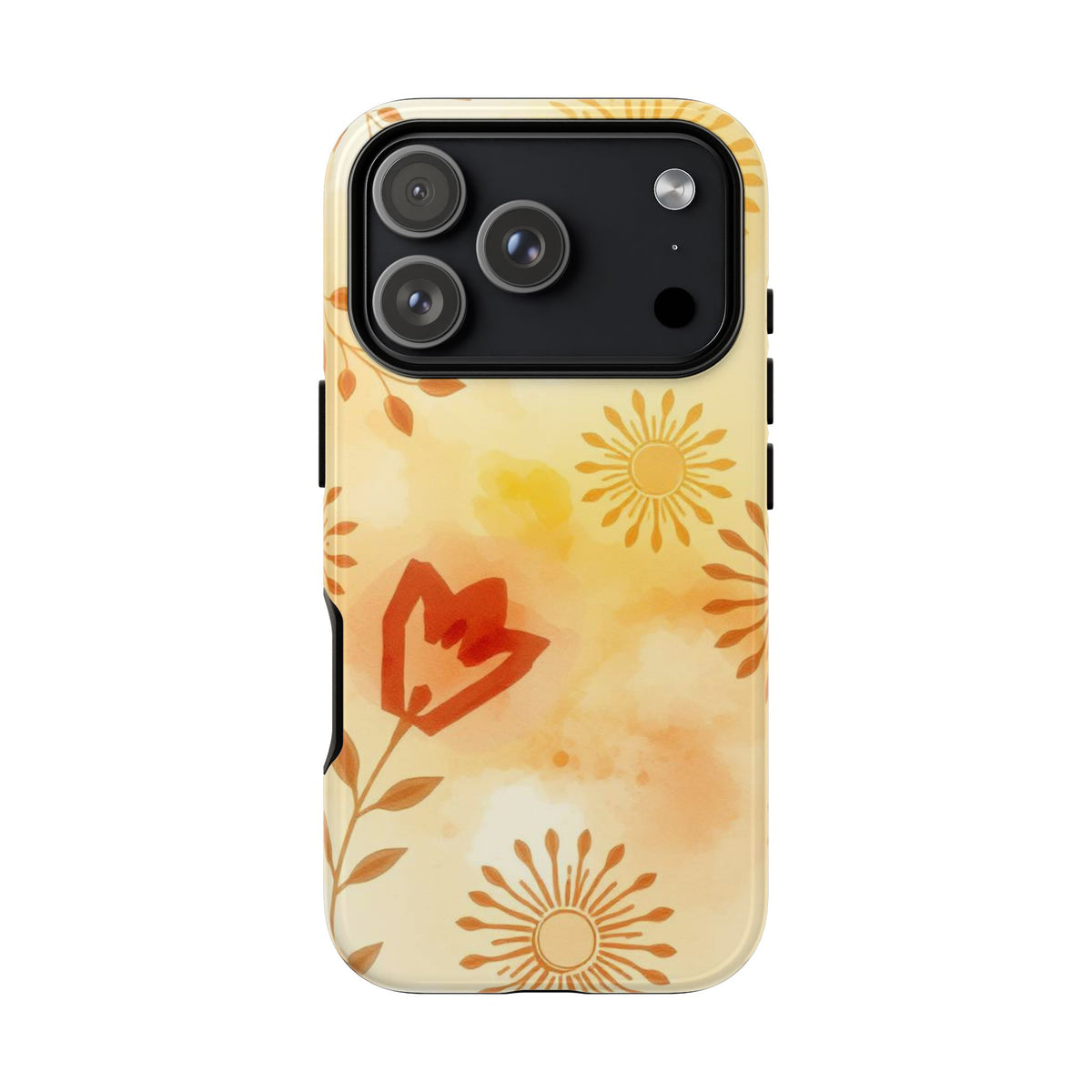 Boho Chic Watercolour Pattern Phone Case - Multicolor Phone Case - iPhone 18 Pro / Glossy