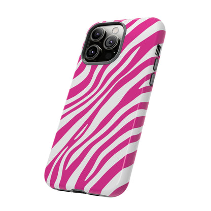 Modern Hot Pink Zebra Print Phone Case
