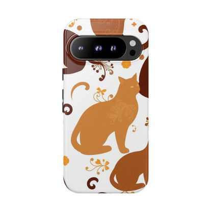 Abstract Cat Pattern Phone Case - Multicolor Phone Case - Google Pixel 9 Pro / Glossy