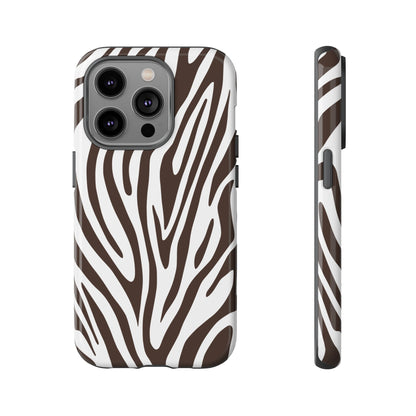 Graphic Brown Tiger Print Phone Case