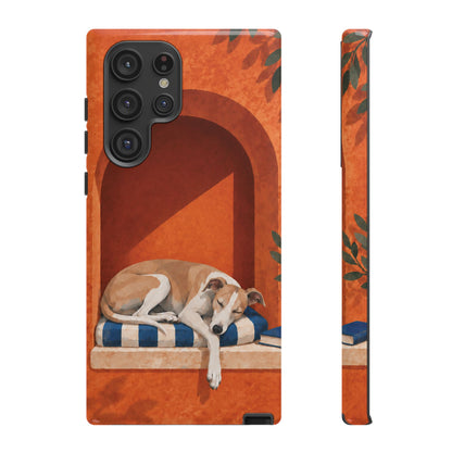 Whippet Siesta Nook Phone Case - Multicolor Phone Case - Samsung Galaxy S22 Ultra / Glossy
