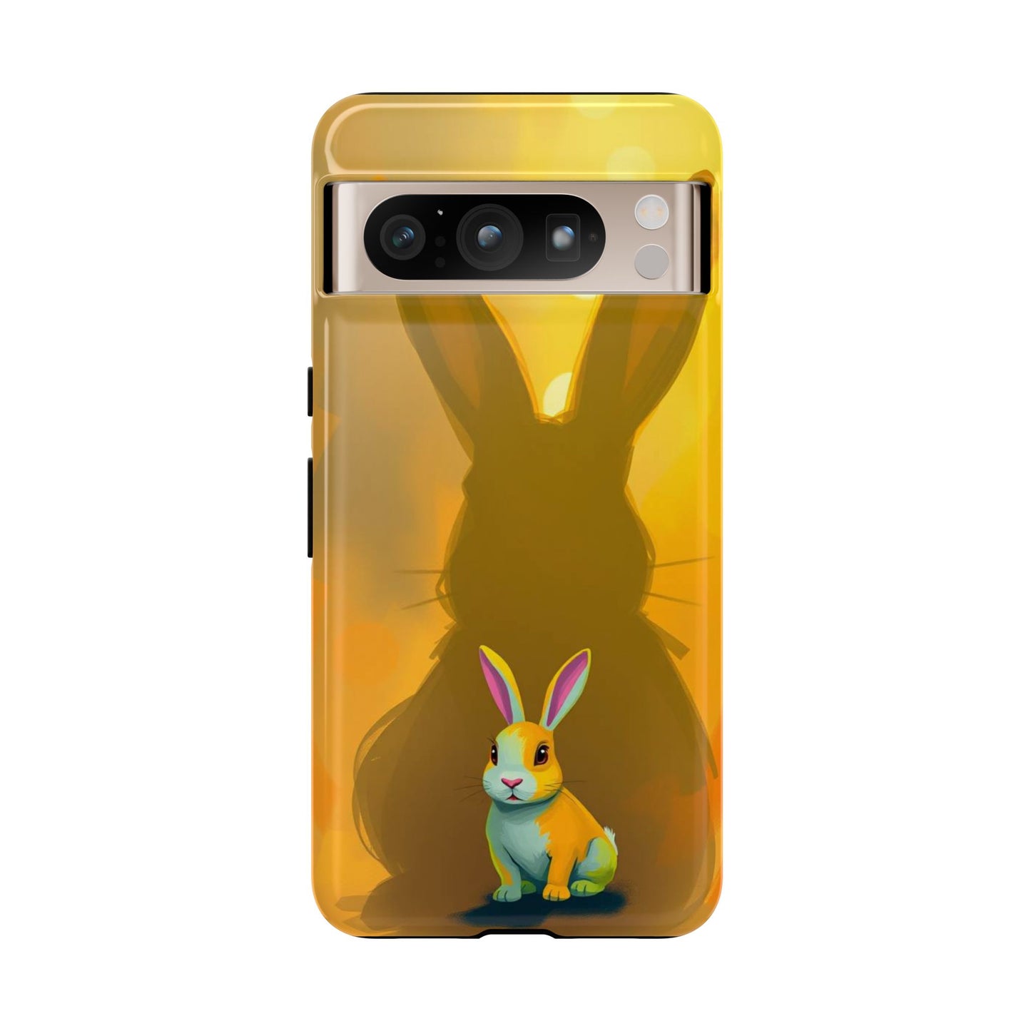 Google Pixel 8 Pro / Glossy Phone Case - Shadow Rabbit Design Phone Case