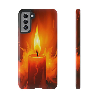Samsung Galaxy S21 Plus / Glossy Phone Case - Red Candle Phone Case
